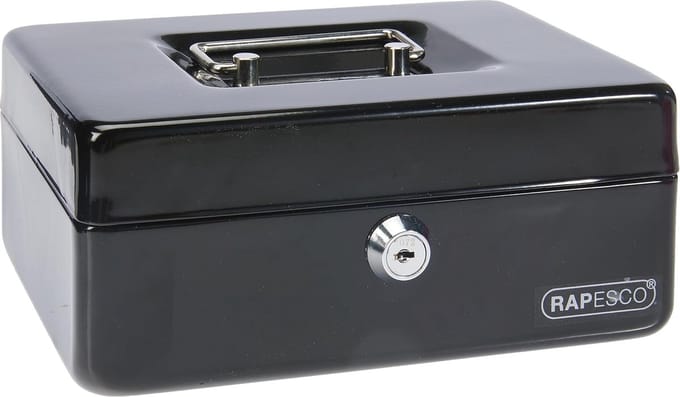 Geldcassette 20 cm - Zwart, Veiligheid en Functionaliteit