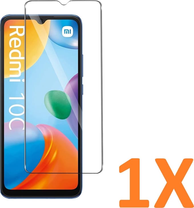 Screenprotector Glas - Tempered Glass Screen Protector Geschikt voor: Xiaomi Redmi 10C - 1x