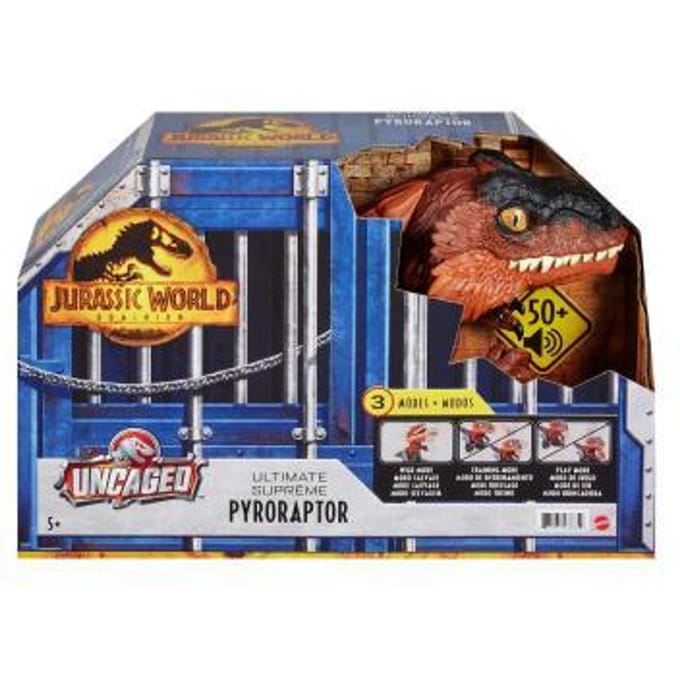 Jurassic World Dominion Ongekooid Wild Brullende Spookdino -  Pyroraptor - Dinosaurus Speelgoed