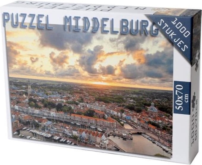 Puzzel Middelburg, Puzzel Zeeland, Puzzel 1000 stukjes, Legpuzzel, Puzzelen