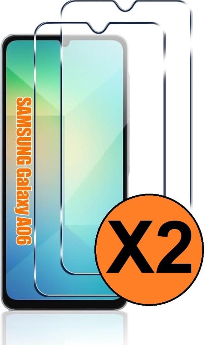 Screenprotector geschikt voor Samsung Galaxy A06 Screenprotector - gehard Glas Tempered Glass - 2 Stuks