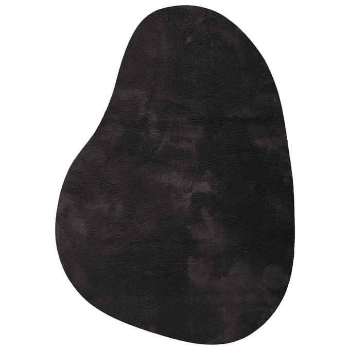 vidaXL Tapijt HUARTE Zwart 120 x 170 cm Polyester