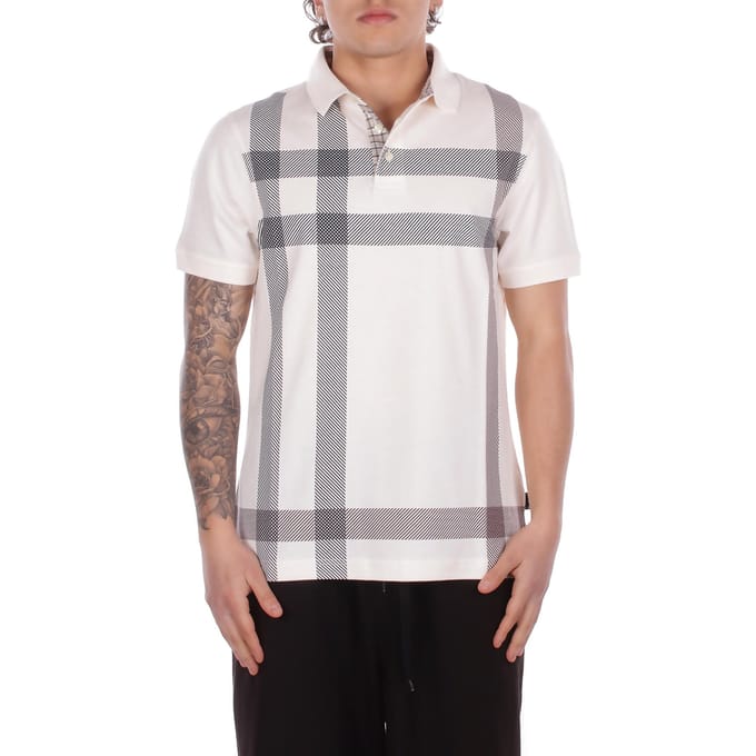 Barbour T-shirt en Polo Bianco