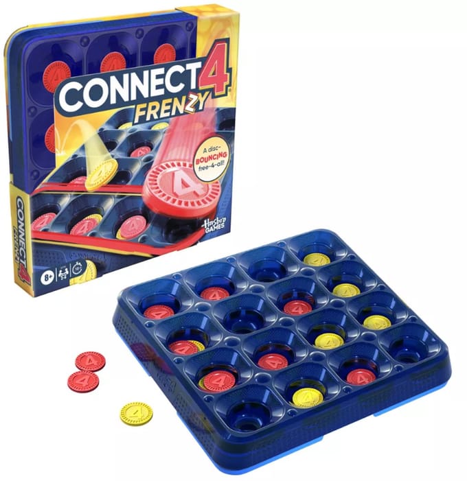 Hasbro Connect 4 Frenzy - Engelse Versie - Logisch Bordspel - Dynamisch - Voor 8+