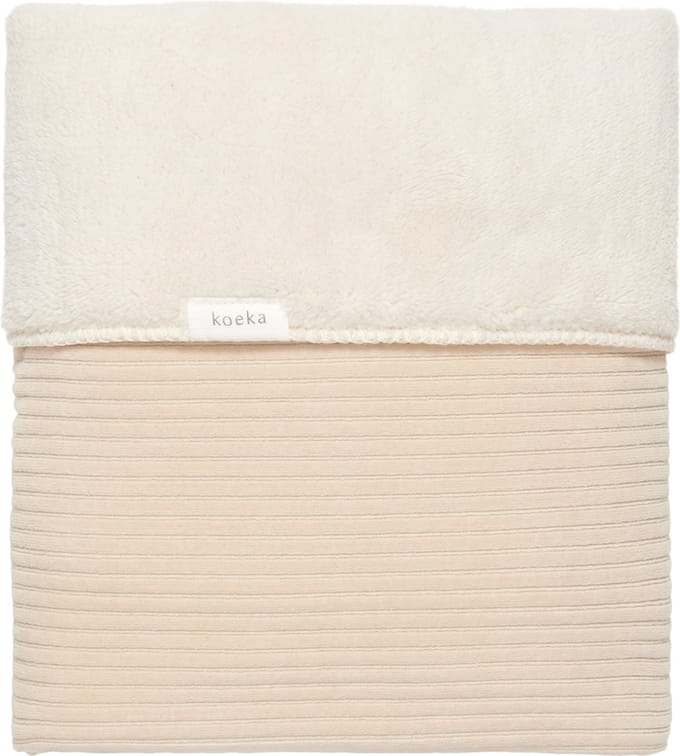 Koeka wiegdeken teddy Vik sand 75x100