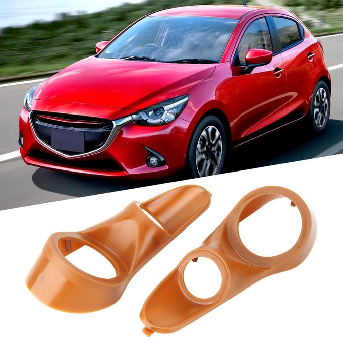 Lot de 2 supports de haut-parleur coaxiaux 3 voies en plastique pour voiture orange