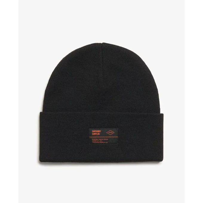 Superdry Surplus Gebreide Beanie Zwart Grootte: 1SIZE