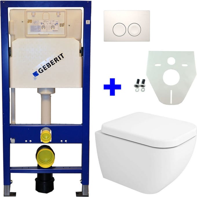 Geberit UP 100 Sky wc+zitt.+ Delta 21 wit