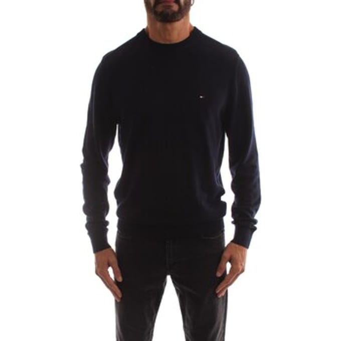 Tommy Hilfiger Tommy Hilfiger Pullover Pima Org Cotton/Cashmere Crew Neck Navy Blue  2XL