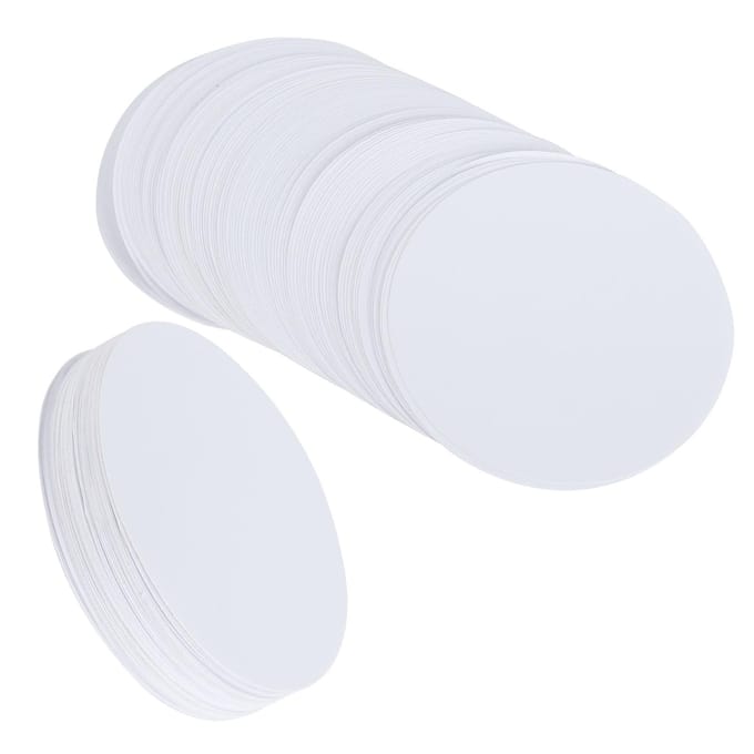 Lot de 100 feuilles de papier vierge pour badges, imprimante photo, fournitures pour bricolage, peinture, artisanat fait main(56mm ) white