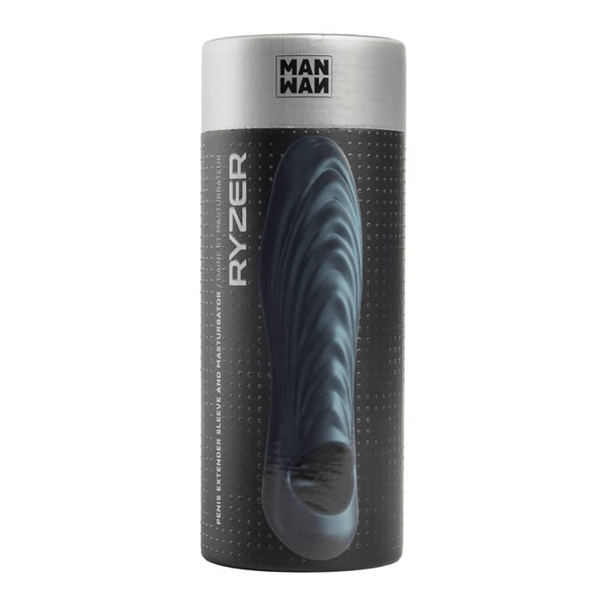 ManWan - Ryzer - Penis Extender en Zachte Masturbatie Sleeve - Pine Grey