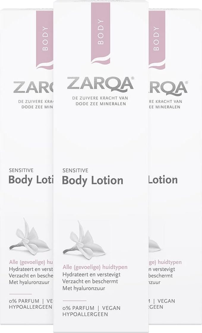 Zarqa Body Lotion Sensitive - 3 x 200 ml - Voordeelverpakking