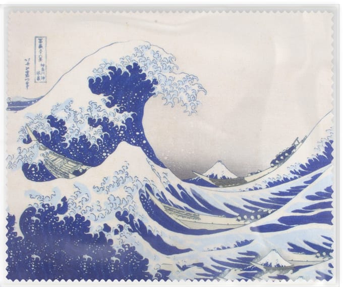 Brillendoekje Microfiber – Hokusai The Great Wave – museumwebshop.com