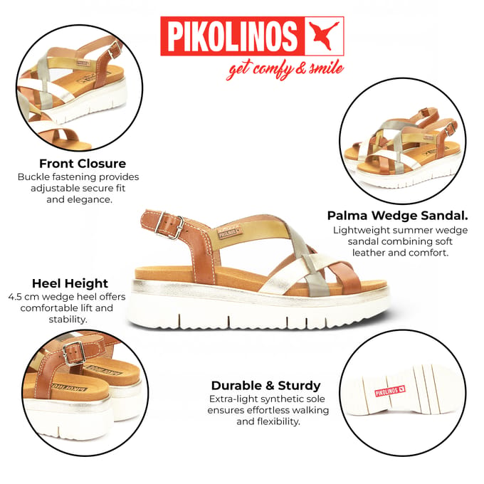 Pikolinos Palma dames sandaal - Multi - Maat 36