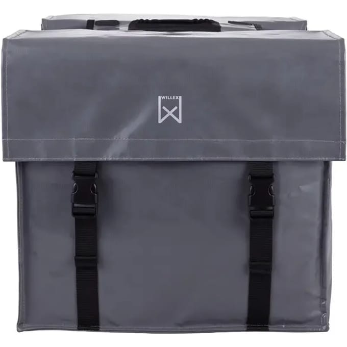 Willex Bisonyl - Dubbele Fietstas - 40 liter - Grijs - Universele Bevestiging