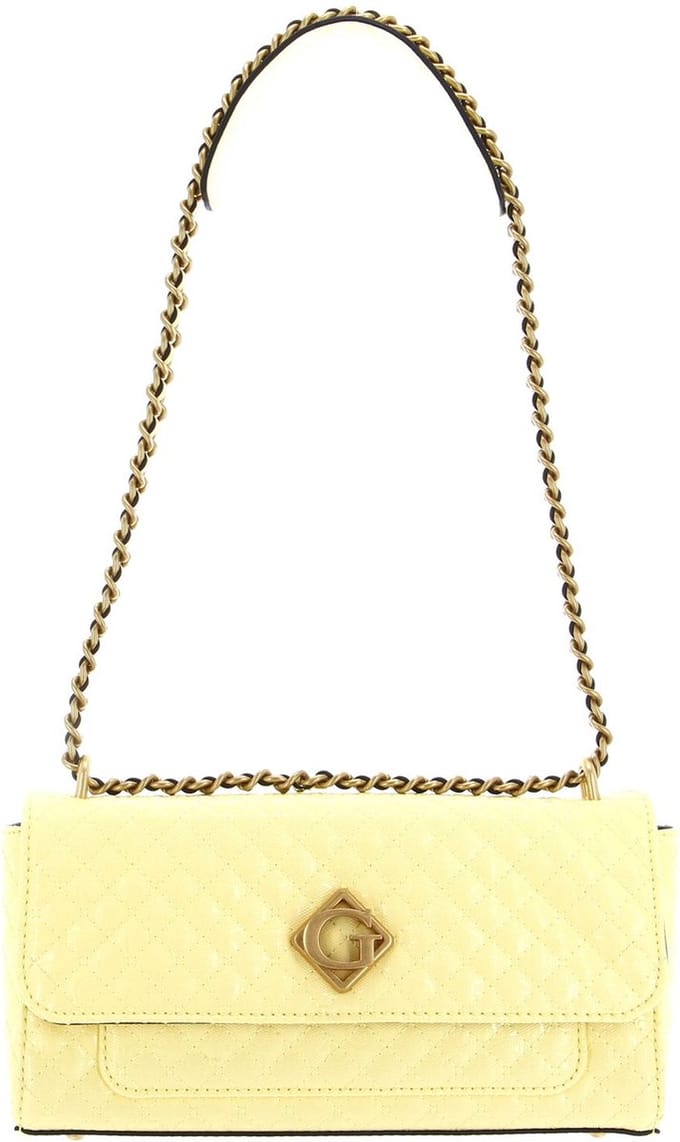 GUESS Schoudertas Nerina Convertible Xbody Flap Yellow Lichtgeel