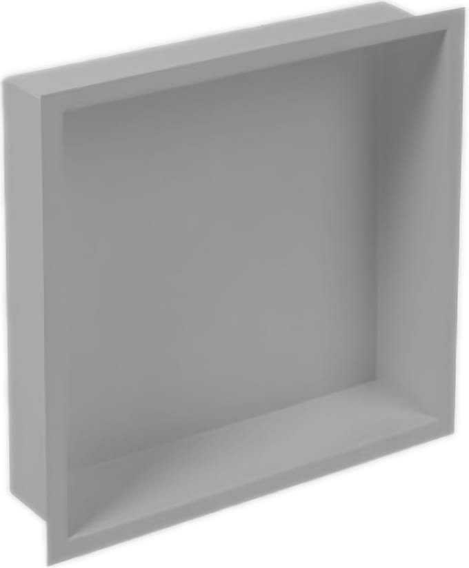 Plieger Inbox inbouwnis met flens 30x30x7.5cm waterproof RVS