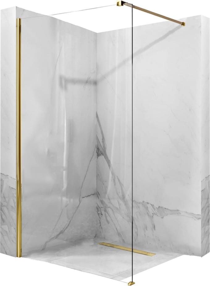 Rea Aero Gold 110 - Douchewand - 110 cm - Goud