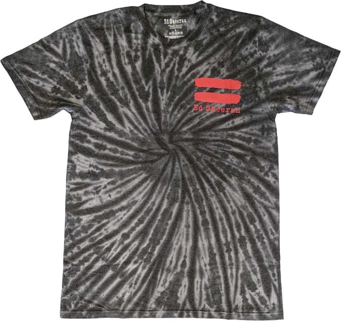 Ed Sheeran - Red Equals Butterfly Heren T-shirt - L - Zwart/Grijs
