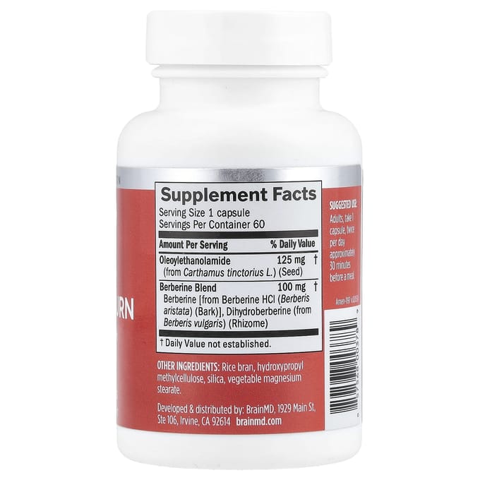 BrainMD, Smart Metabolic Burn, 60 Veggie Capsules