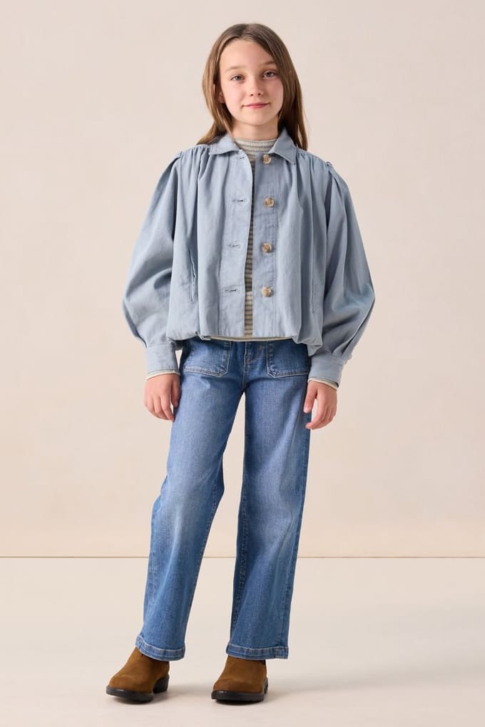 Sissy-Boy - Blauwe denim jeans met opgestikte zakken