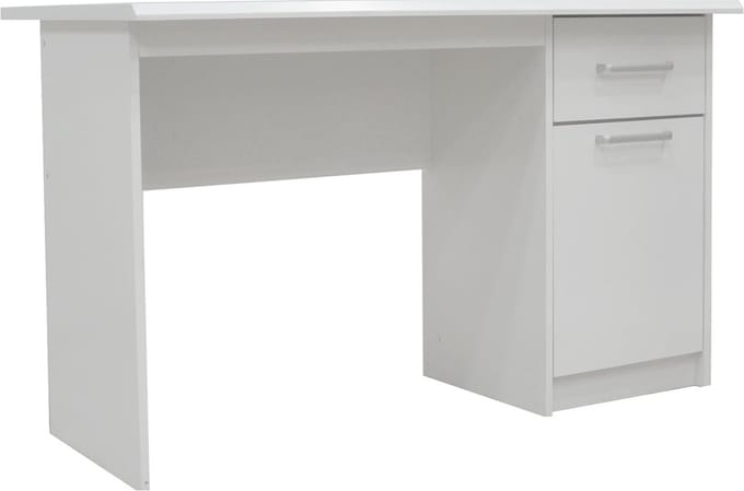 Bureau Royce Wit - MDF - 121x60cm - Met opbergruimte - Hoogte 75 cm - Met lades