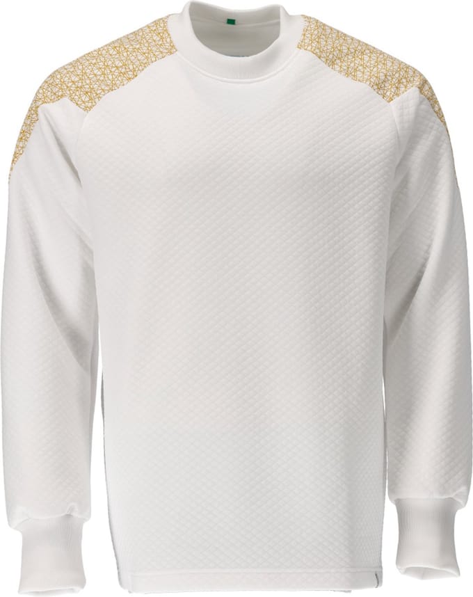 Mascot Food & Care Sweatshirt 20084-932 - wit/kerriegeel - 3XL