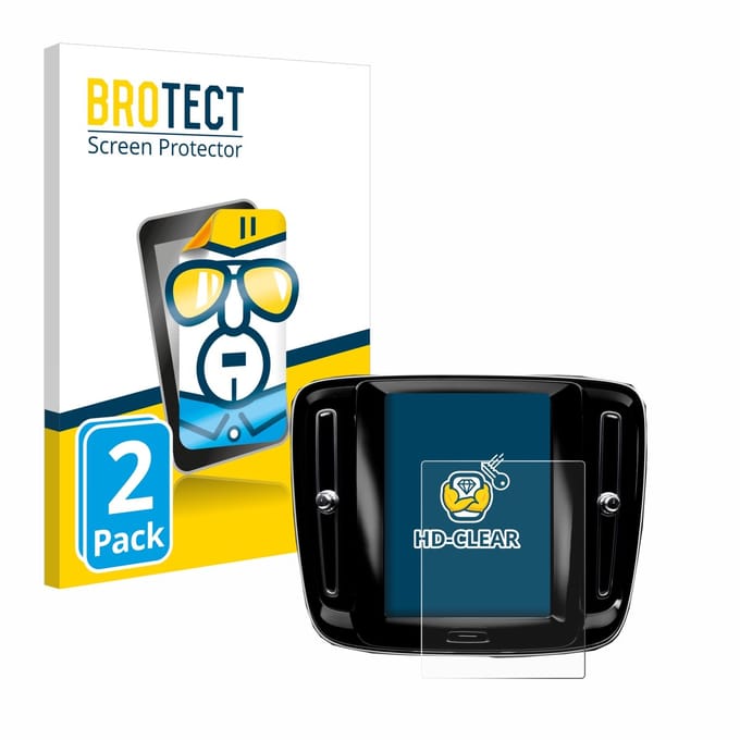 BROTECT - Screenprotector voor Volvo XC40 Sensus Connect 8.7" 2018-2020 - Folie Beschermfolie transparant 2 Stuks