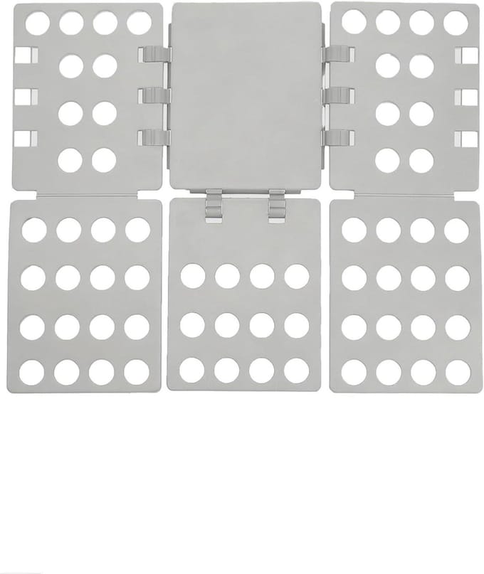 Vouwplank Kleding - Kleding Organizer - Kleding Snel Vouwen - Ruimtebesparend Ontwerp - Set van 6 - Grijs