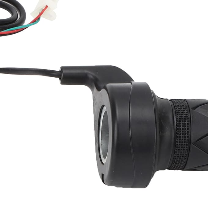 24V250W Borstel E-bike Controller en Lange Lijn Universele Duimgashendel Grip Set Accessoire black