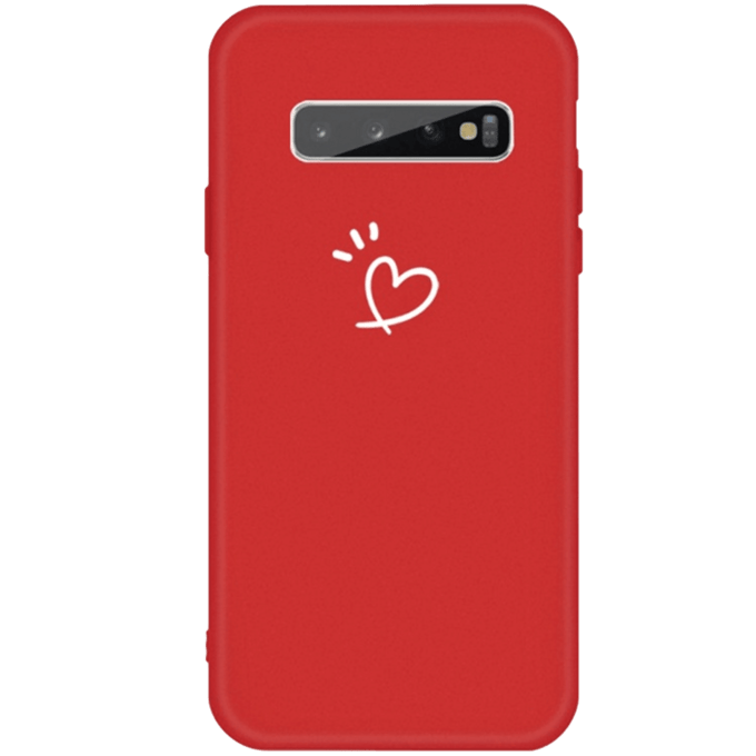 Mocaa Samsung Galaxy S10 Plus Love Heart Case Rood
