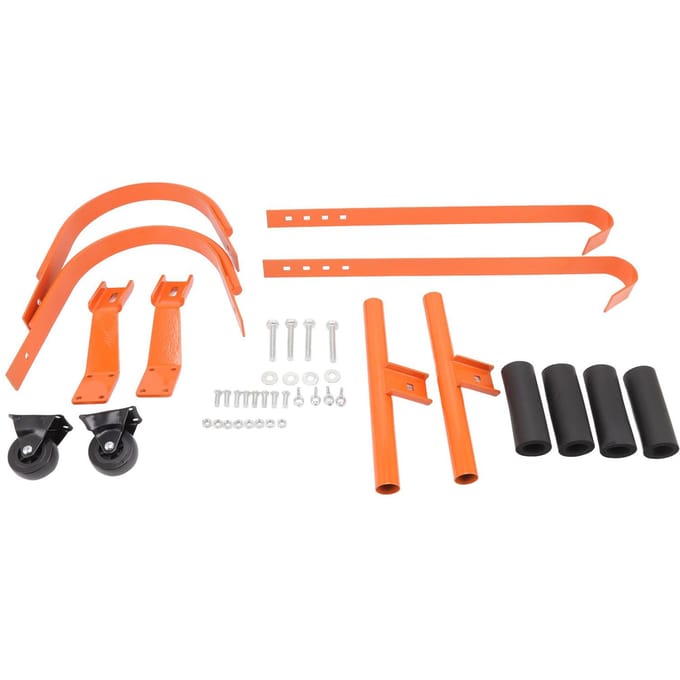 Zware Aluminiumlegering Ladder Stabilisator Set Ladder Dakhaak met Wiel om Dak te Beklimmen orange
