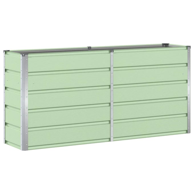 vidaXL - Plantenbak - Groen - 160 - x - 40 - x - 75 - cm - Staal