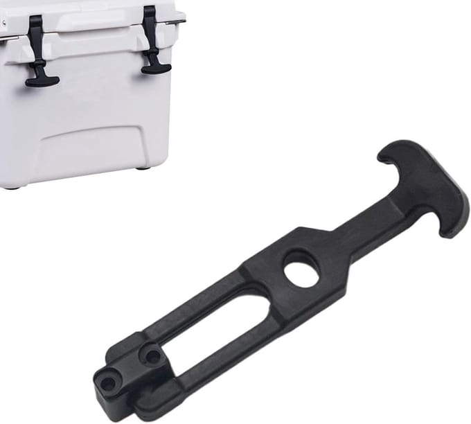 Rubberen T-greep - Flexibele sluiting - Kasten beveiligen - Hoge sterkte - 20 cm - Zwart