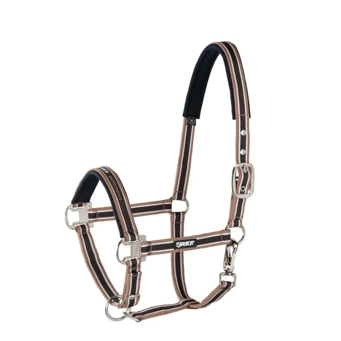 Eskadron Headcollar Pin Buckle Cob Hazelnut-Creme