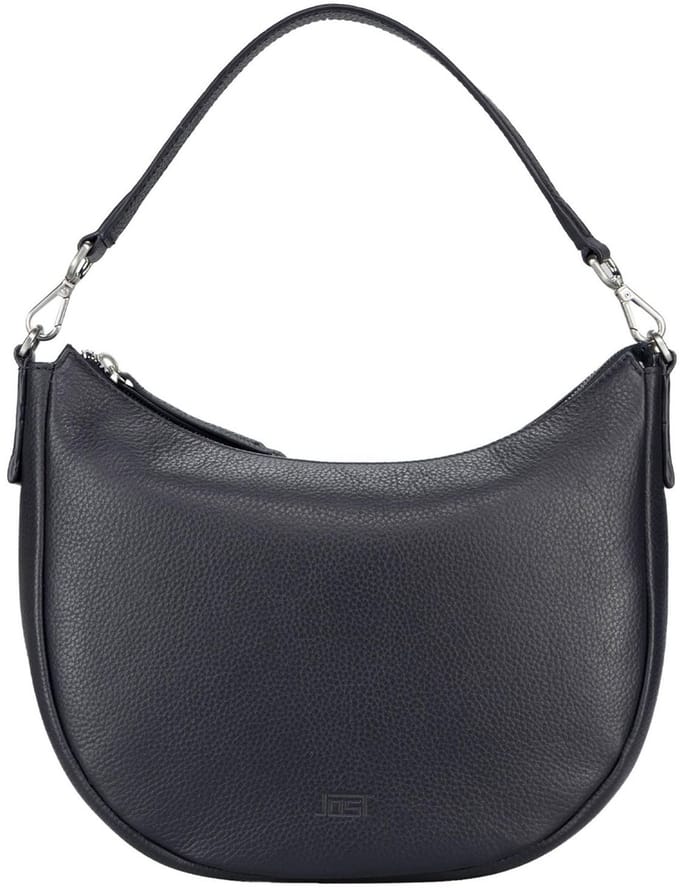JOST Leren schoudertas Vika Hobo Bag Blue donkerblauw