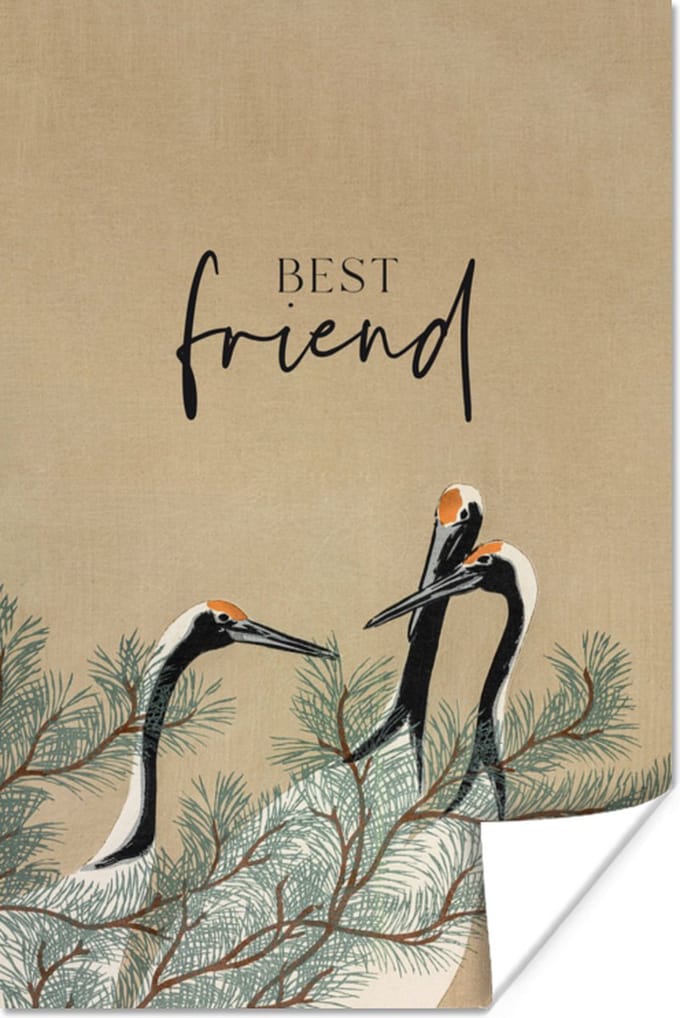 Poster Best friend - Quotes - Spreuken - Vrienden - BFF - 20x30 cm