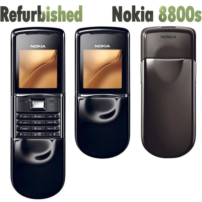 Gereviseerde Nokia originele Nokia 8800 Sirocco mobiele telefoon Simple Set goud