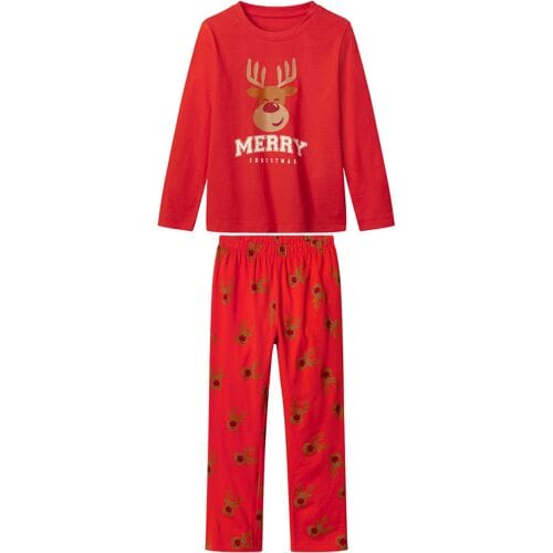 LUPILU Kinder kerstpyjama (Rood, 98/104)