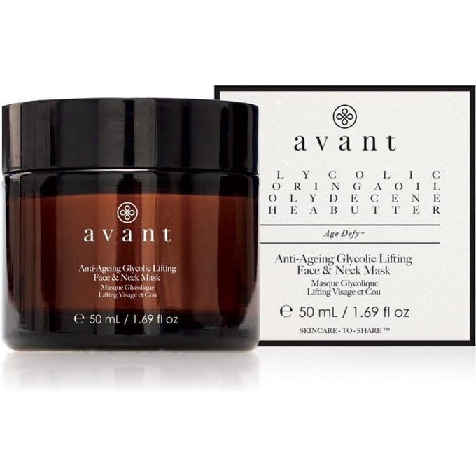Avant Age Defy+ Anti-Ageing Glycolic Lifting Face & Neck Mask