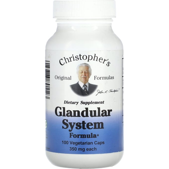 Christopher'S Originele Formules, Endocriene Formule, 375Mg, 100 Plantaardige Capsules