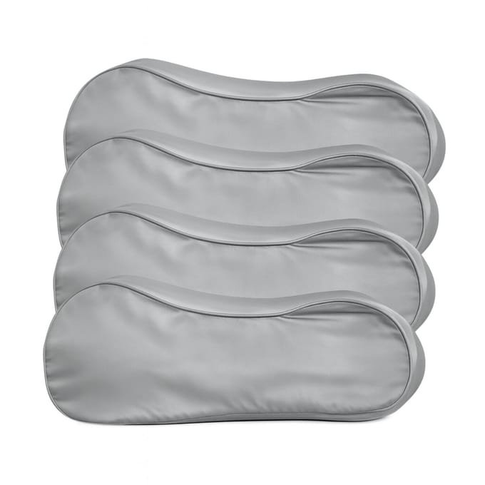4x Zijden Kussensloop Pearl Grey Ergonomisch - 19MM - Silk Heaven - 40x60cm