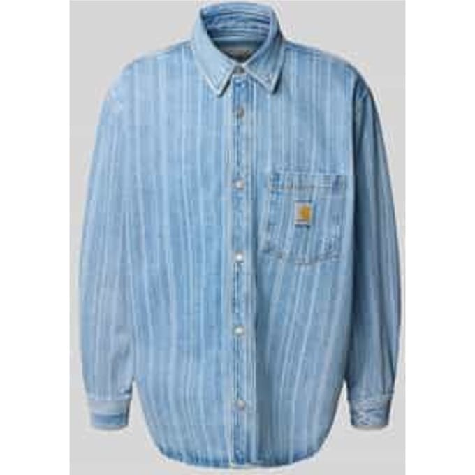 Relaxed fit jeansoverhemd met borstzak, model 'Rylan'
