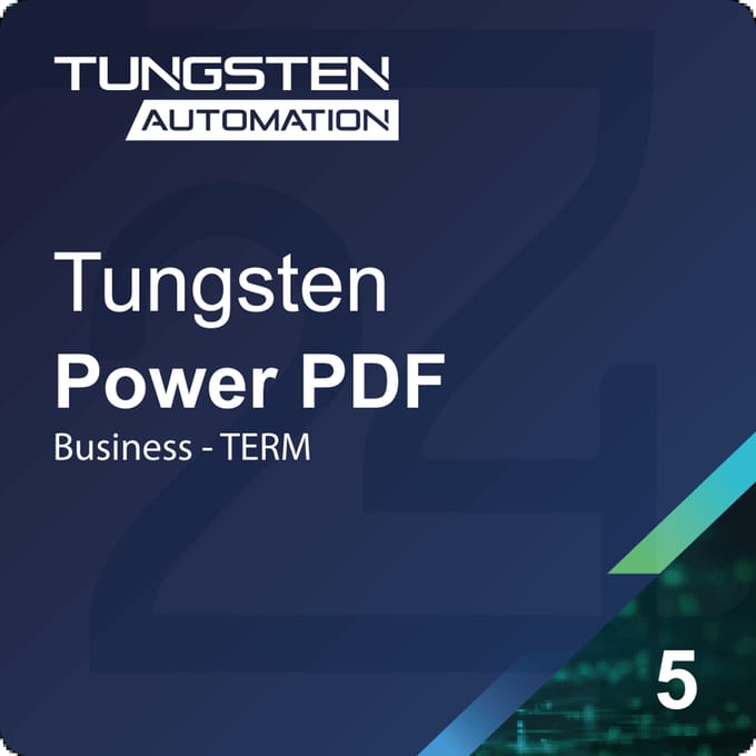 Tungsten Power PDF 5 Business TERM Corporate 1 Jaar 5 - 24 User