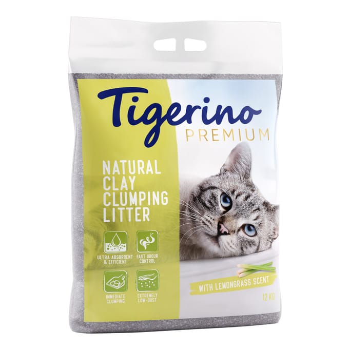 2x12kg Citroengrasgeur Tigerino Premium Kattenbakvulling