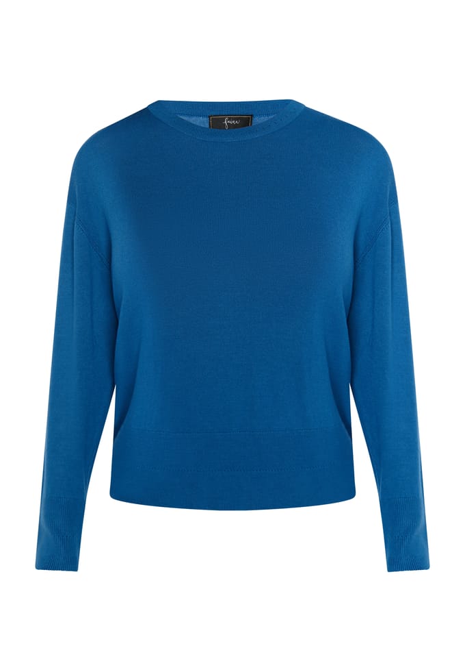 Faina Gebreide trui Dames blauw