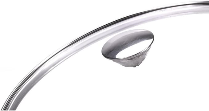 Glazen Deksel - Pan Deksel - Koken en Braden - Met Stoomventiel - 18 cm - Zilver