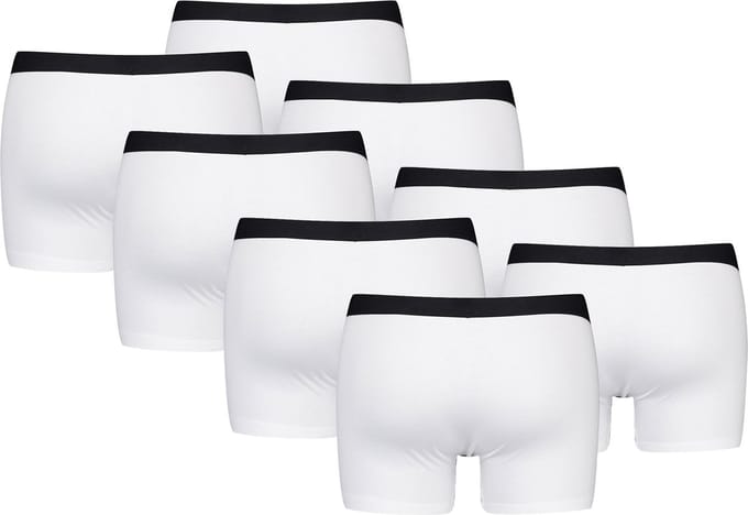 BOXERS 8-pack Levi's effen herenboxershorts, gemaakt van biologisch katoen