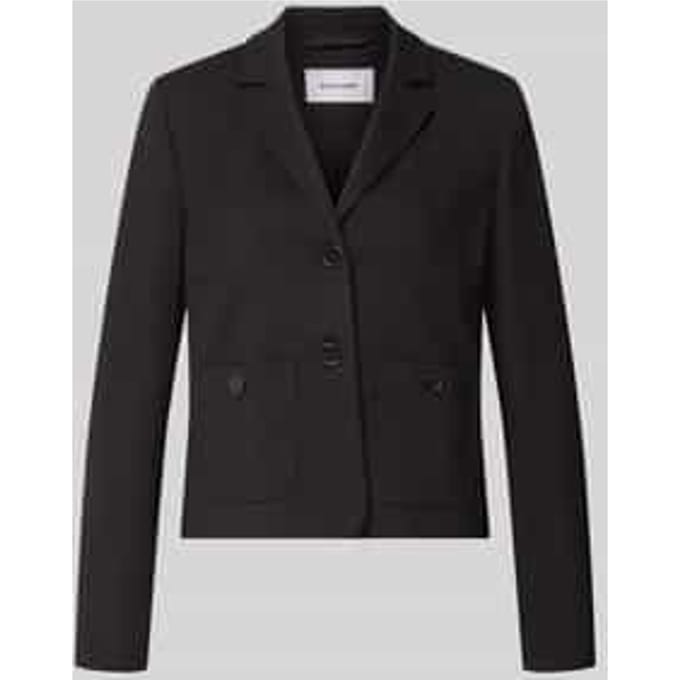 Blazer van viscosemix met reverskraag