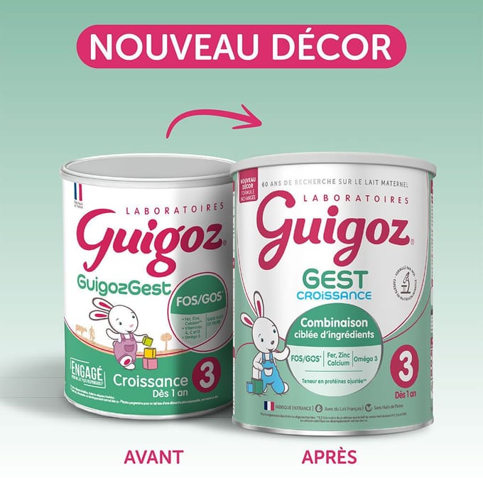 Guigoz GuigozGest Croissance Lait 3ème Âge 800g